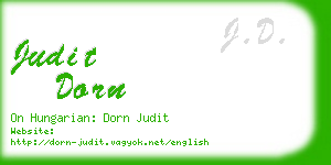 judit dorn business card
